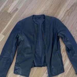 Women’s Black Labskin Jacket - Anthony thomas melillo. ATM. size s